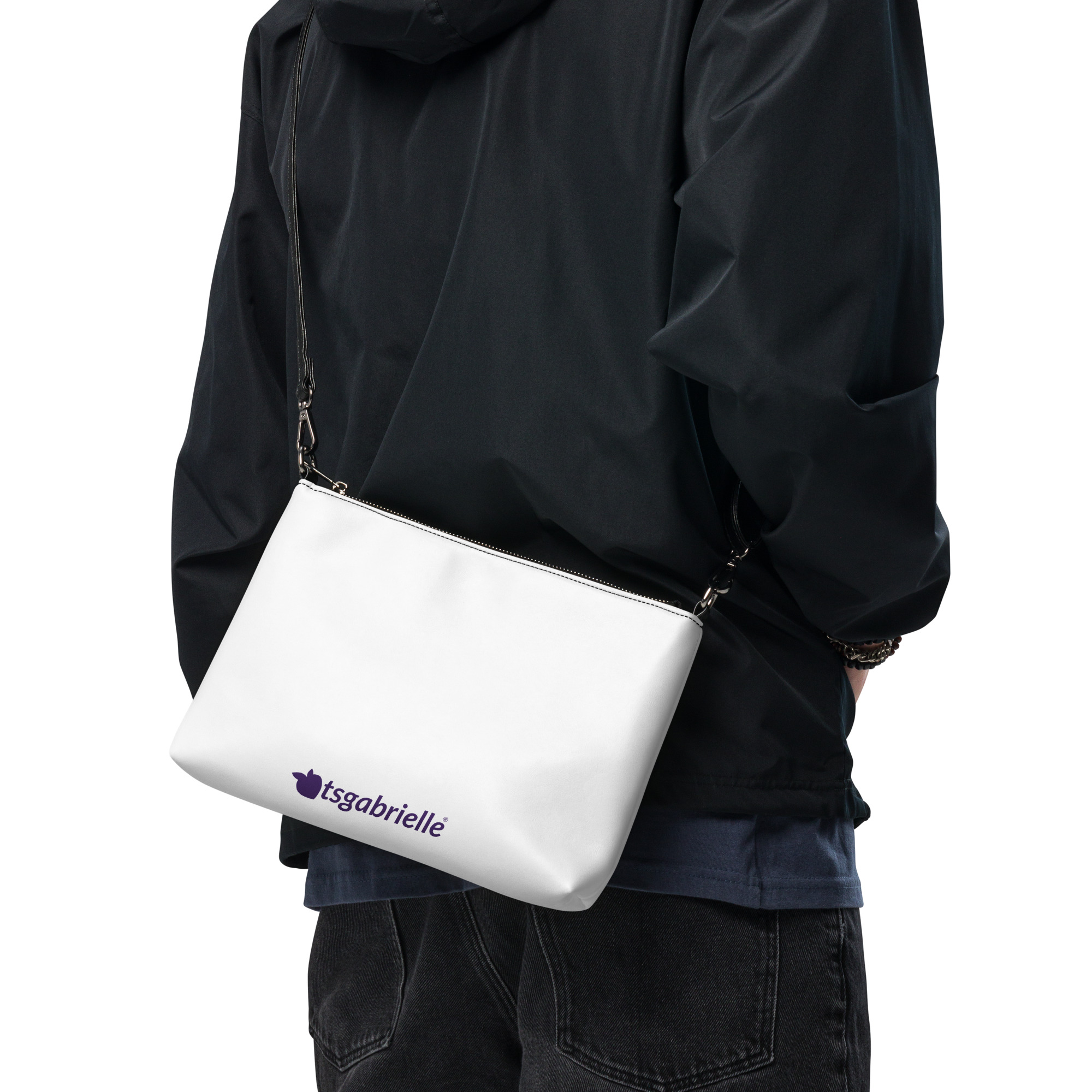tsgabrielle® • Paris - Notre-Dame Cathedral • Crossbody Bag • White • 11″ × 8″ - View 8