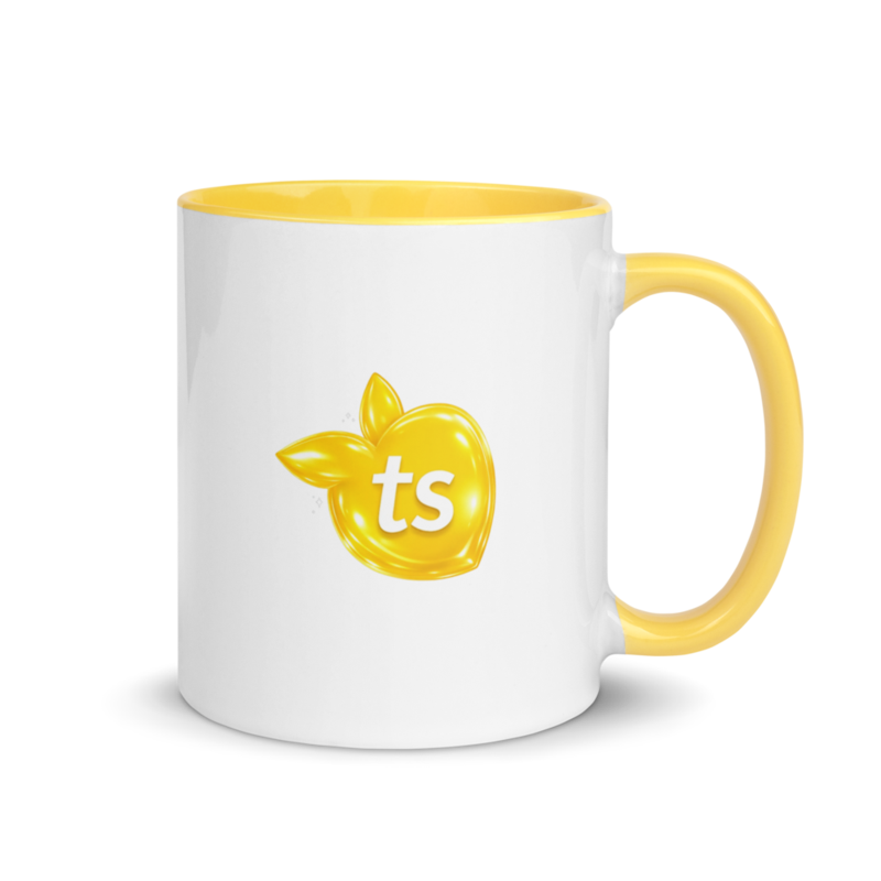 tsgabrielle® • White Mug with Color Inside • Yellow • 11 oz - View 11