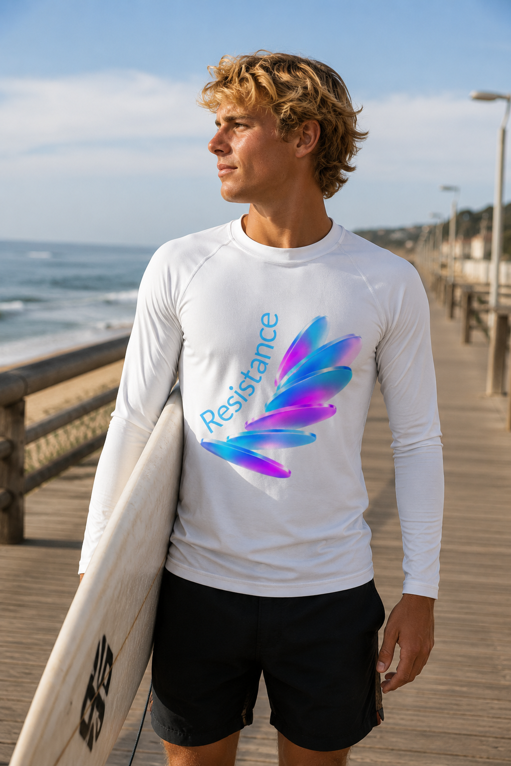 tsgabrielle® • For Him • Pride 26 • Rash Guard • White - View 2