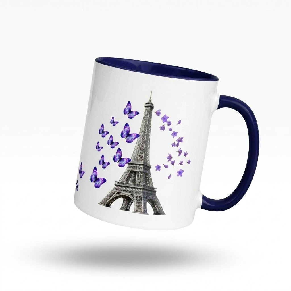 tsgabrielle® • Paris - La Tour Eiffel • Mug With Color Inside • Ceramic • 11 oz - View 2