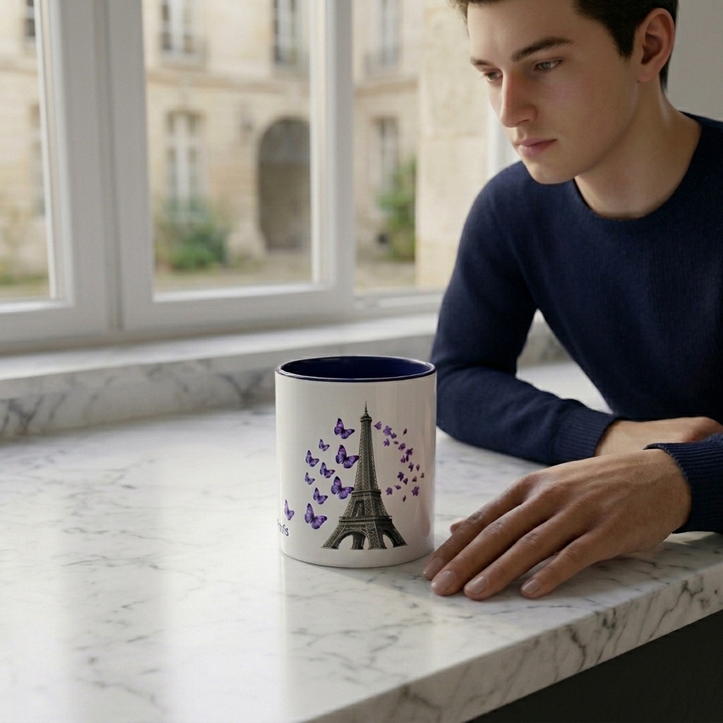tsgabrielle® • Paris - La Tour Eiffel • Mug With Color Inside • Ceramic • 11 oz - View 8
