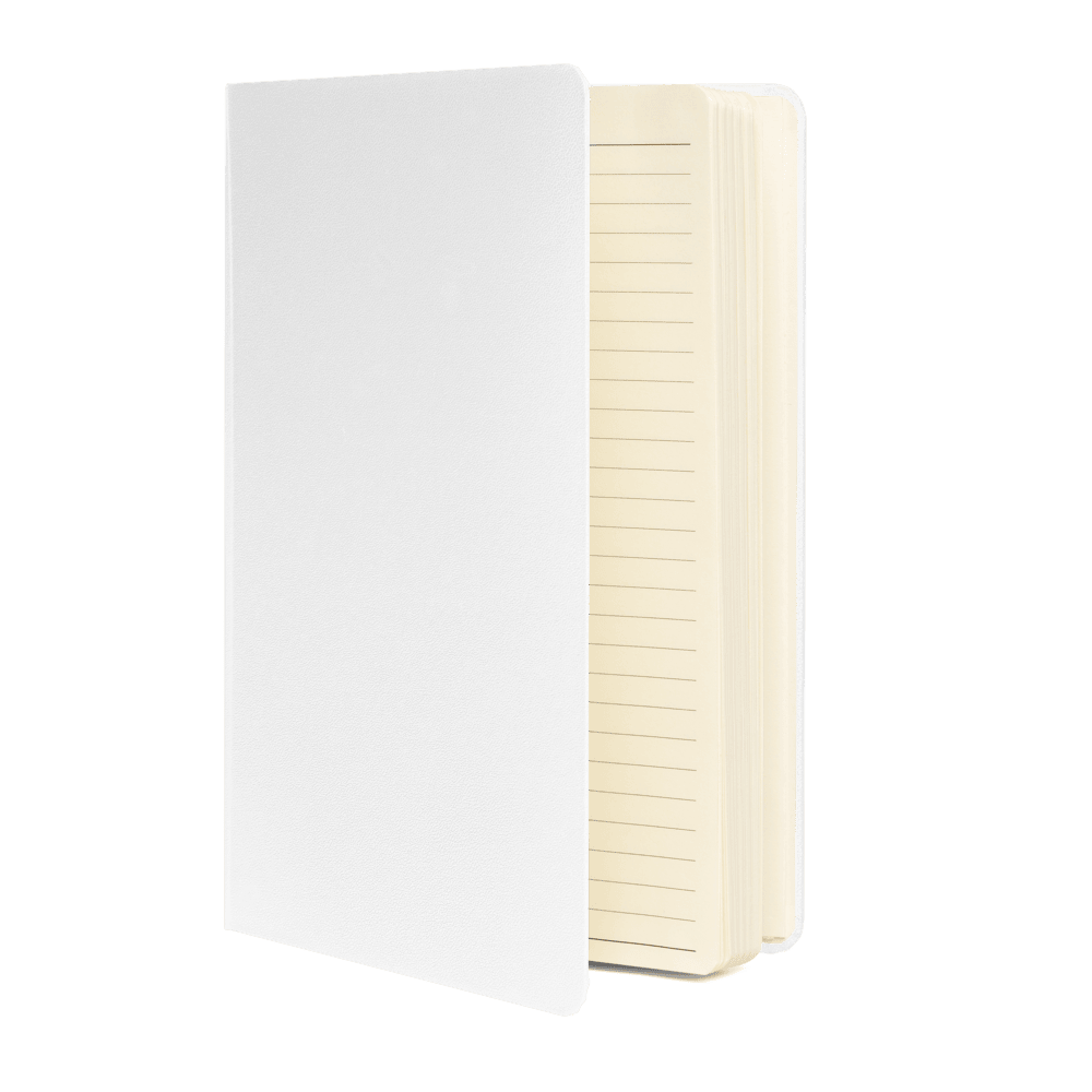 JournalBook® by tsgabrielle® • TransFLOWer • Hardcover Bound Notebook • White