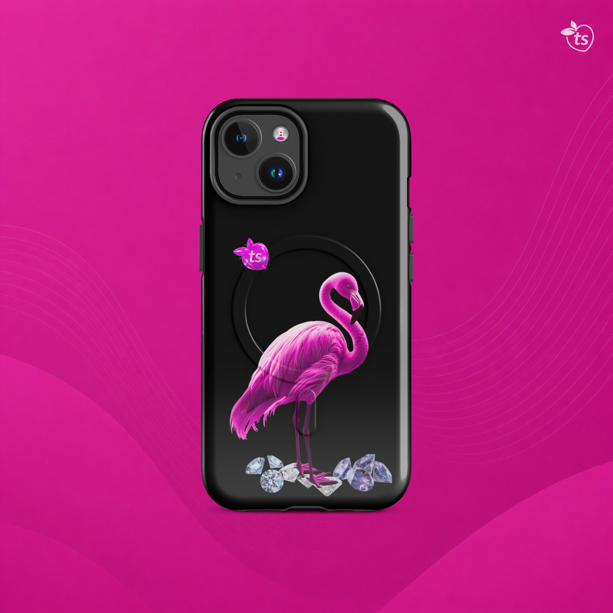 tsgabrielle® • Flamant Rose • Tough Case Compatible with iPhone® • MagSafe® • Latest Models