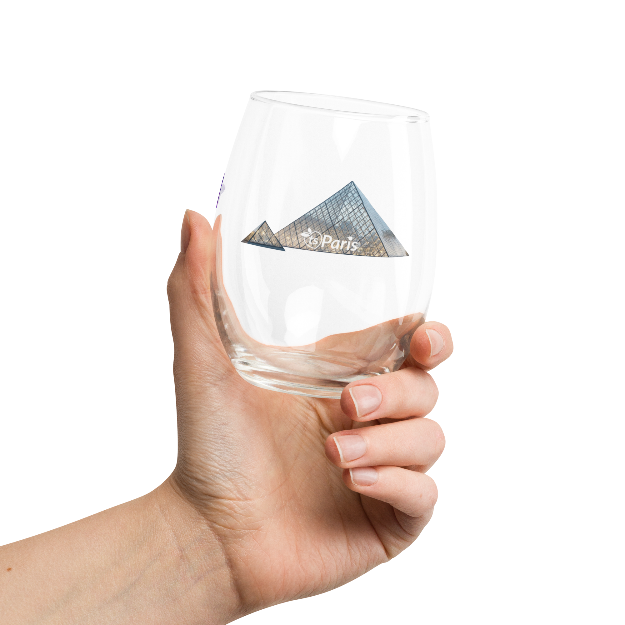 tsgabrielle® • Paris – The Louvre Pyramid • Stemless Wine Glass • 15 oz - View 11