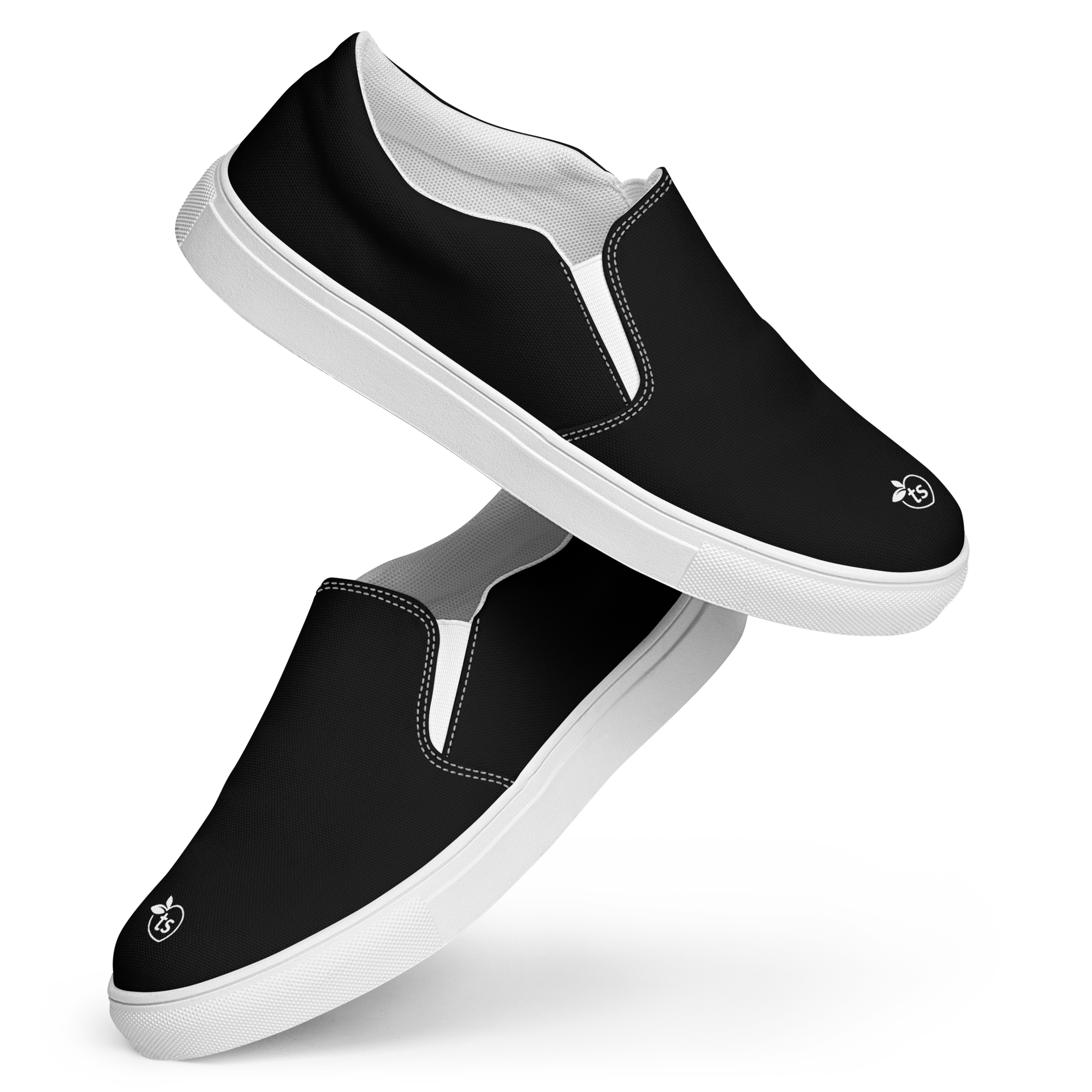 tsgabrielle® • For Him • Slip-On Canvas Shoes • Black - View 8