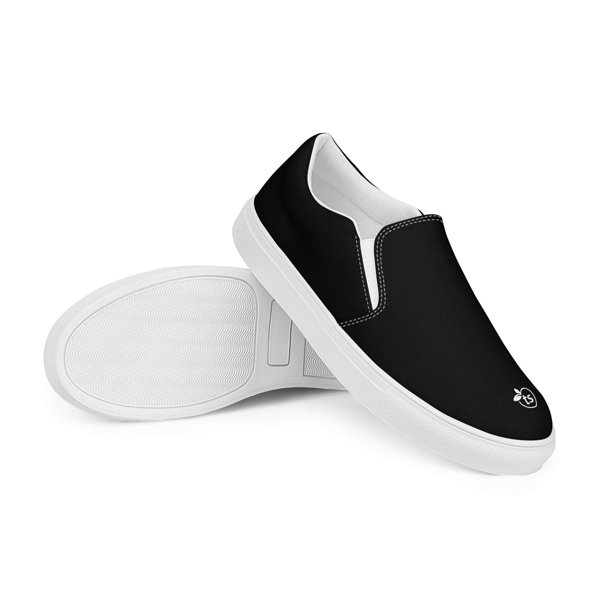 tsgabrielle® • For Him • Slip-On Canvas Shoes • Black - View 9