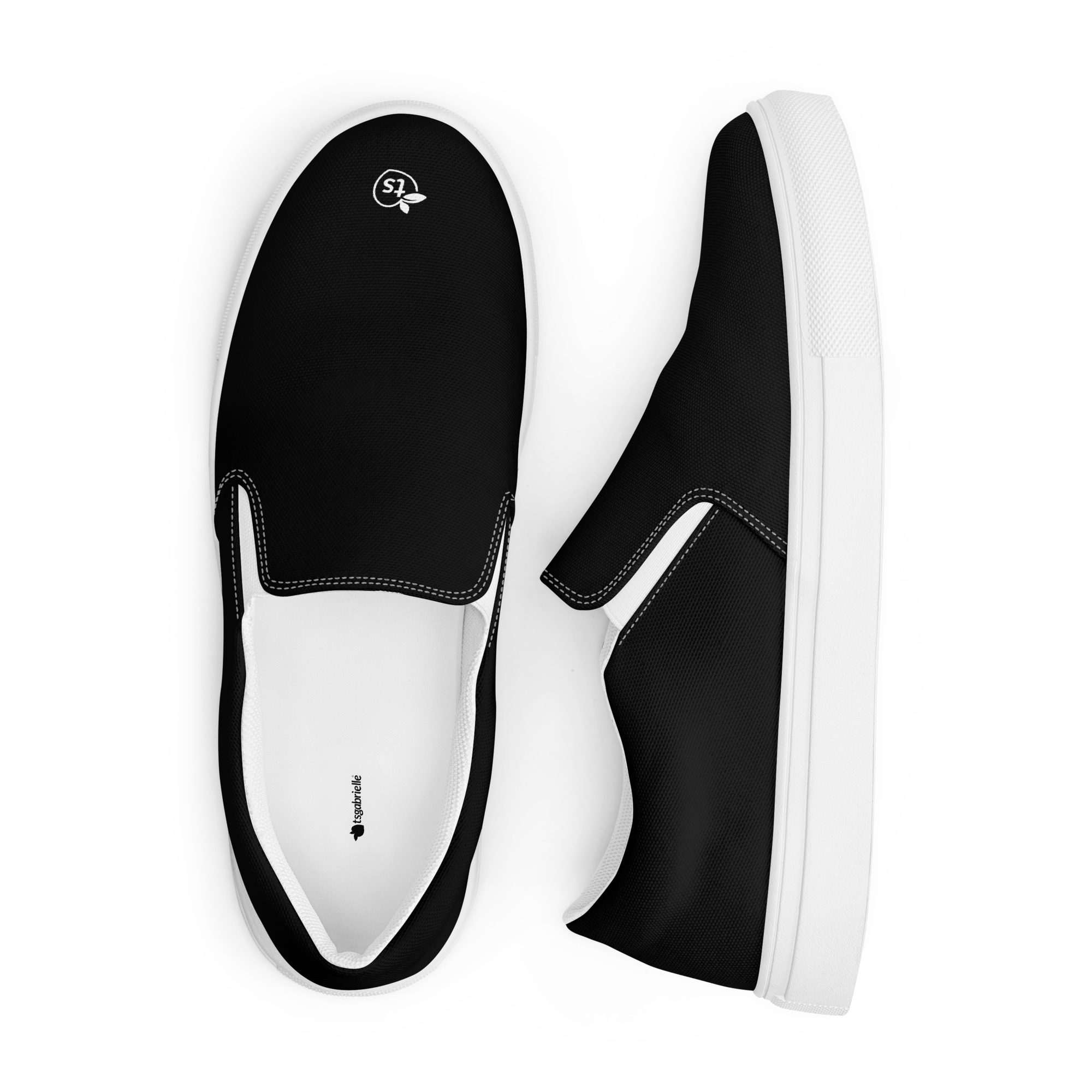 tsgabrielle® • For Him • Slip-On Canvas Shoes • Black - View 11