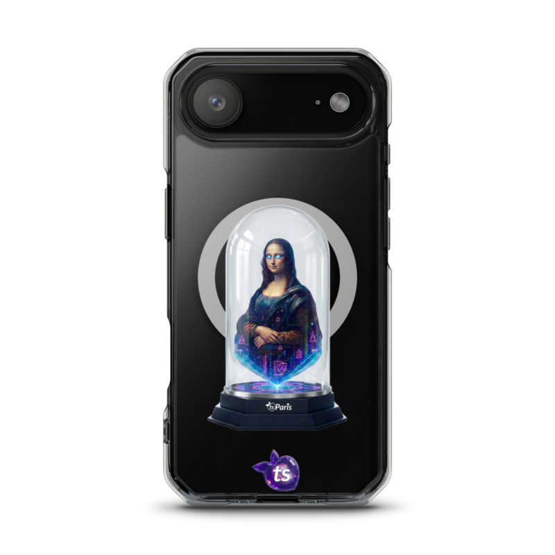 tsgabrielle® • Paris - Da Vinci • Case Compatible with iPhone® • Clear • MagSafe® • Latest Models - View 2