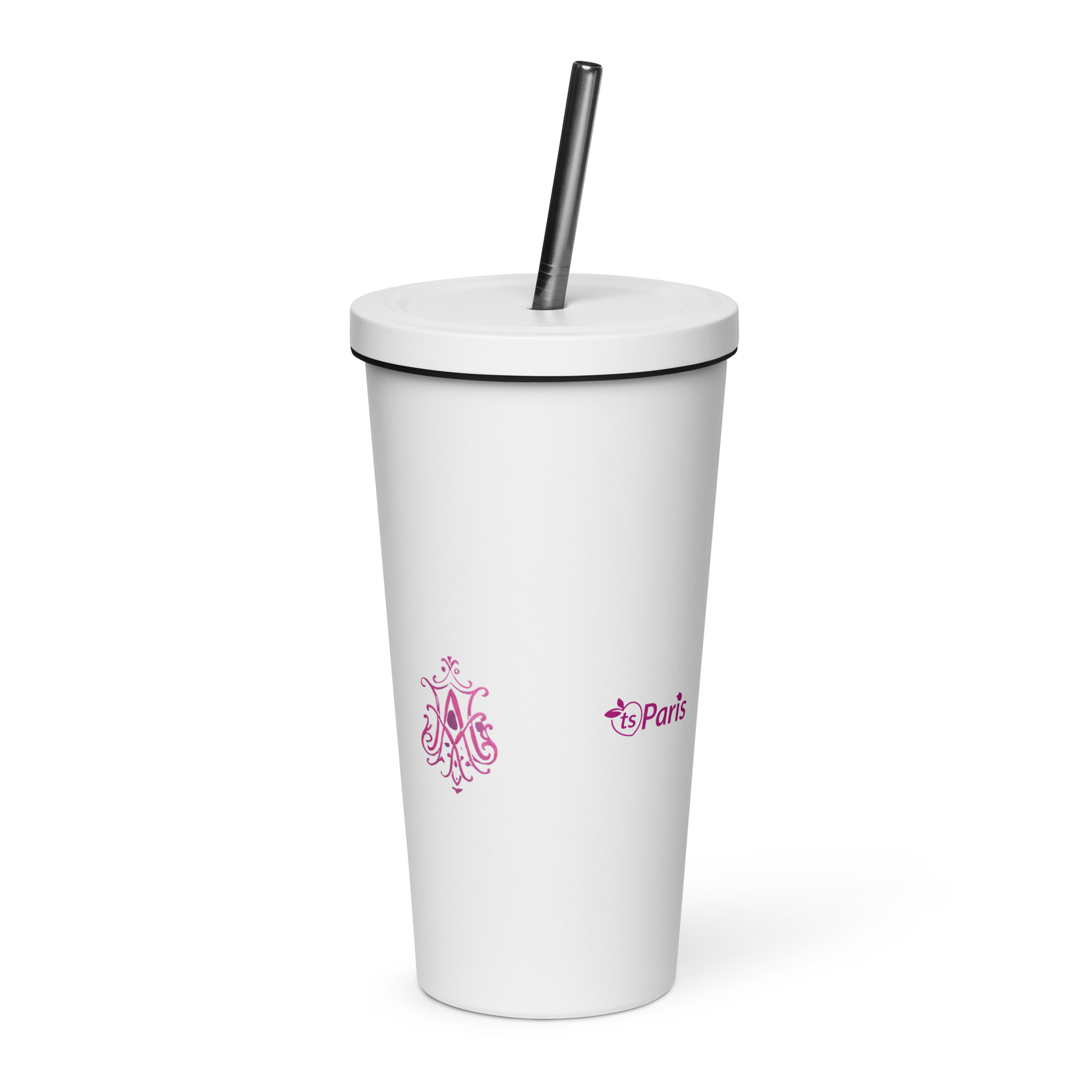 tsgabrielle® • Paris - Marie Antoinette • Tumbler • Stainless Steel • White • 20 oz - View 2