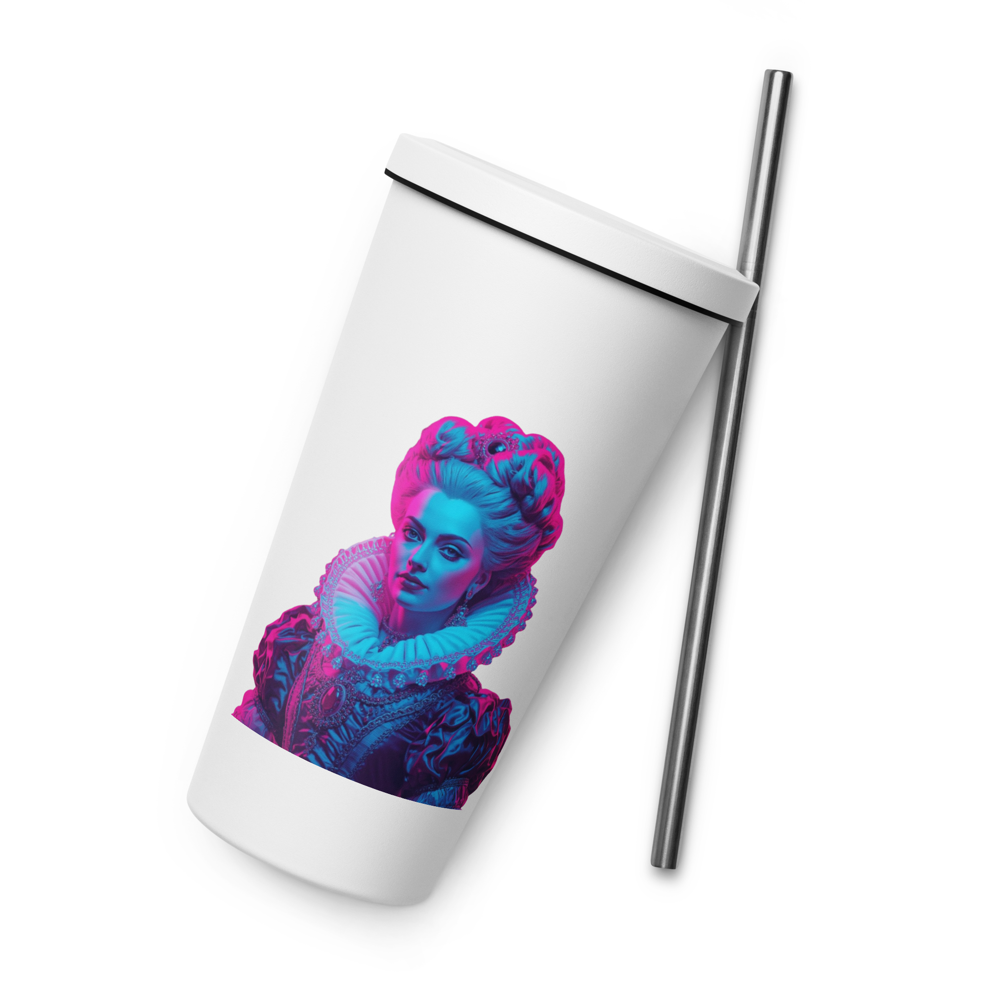 tsgabrielle® • Paris - Marie Antoinette • Tumbler • Stainless Steel • White • 20 oz - View 3