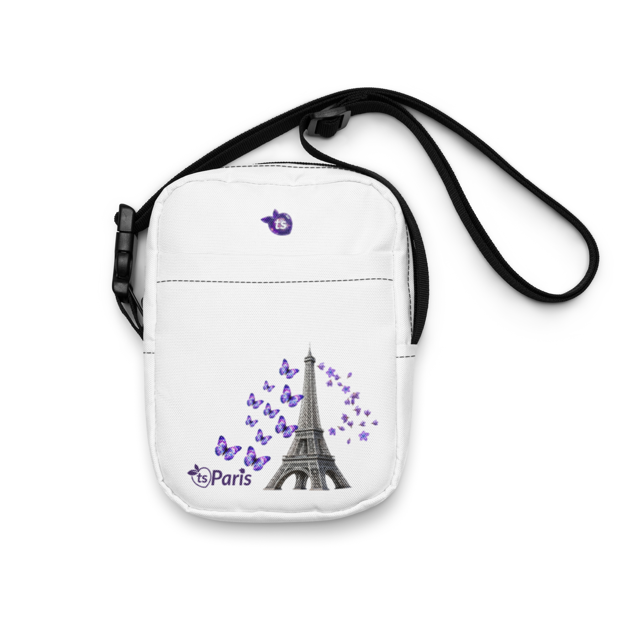 tsgabrielle® • Paris - La Tour Eiffel • Utility Crossbody Bag • White - View 8