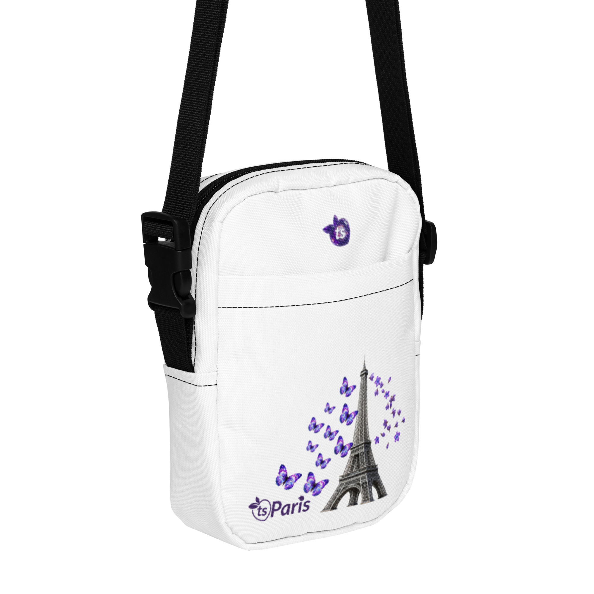 tsgabrielle® • Paris - La Tour Eiffel • Utility Crossbody Bag • White - View 10
