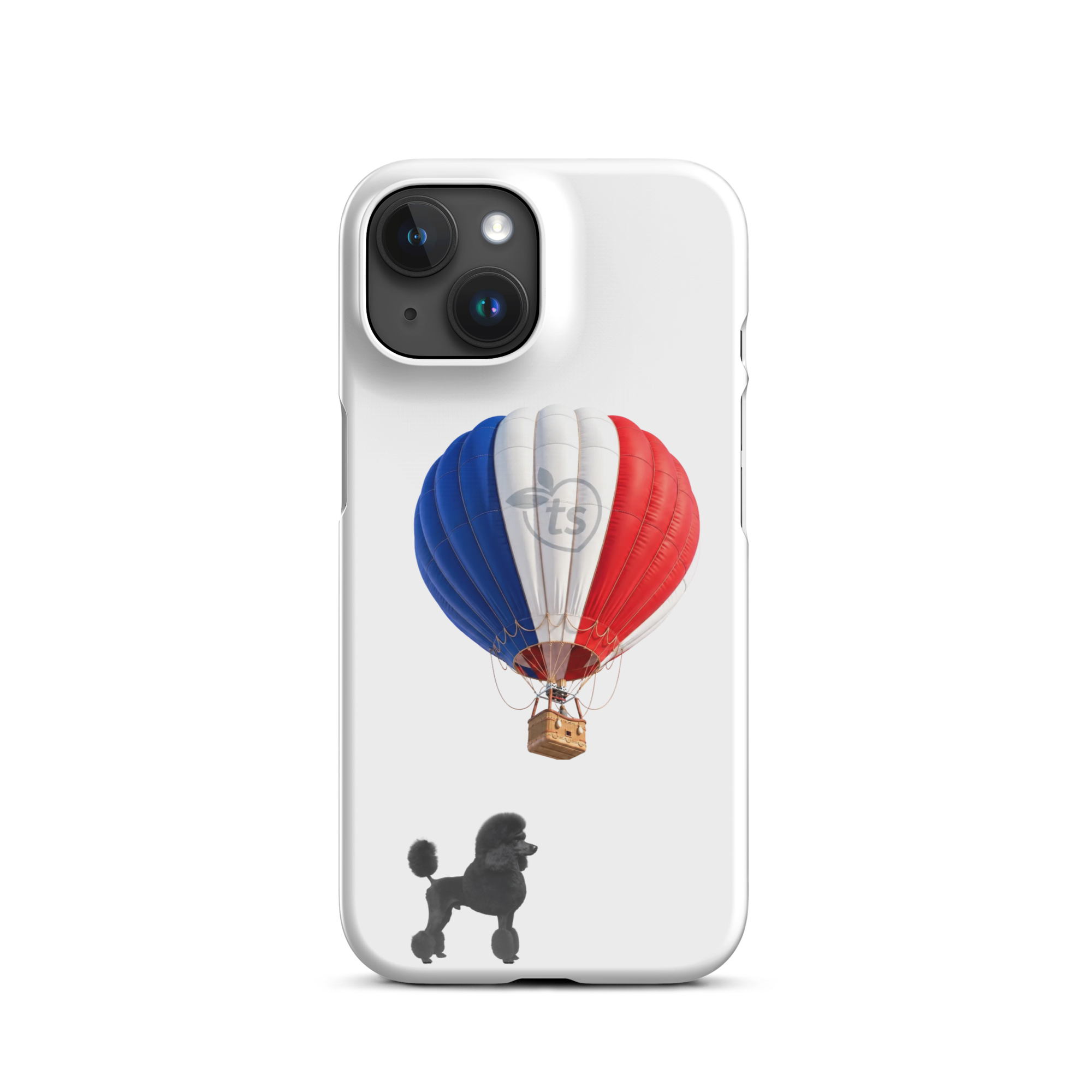 tsgabrielle® • Paris - Le Chien • Snap Case Compatible with iPhone® • White • Latest Models