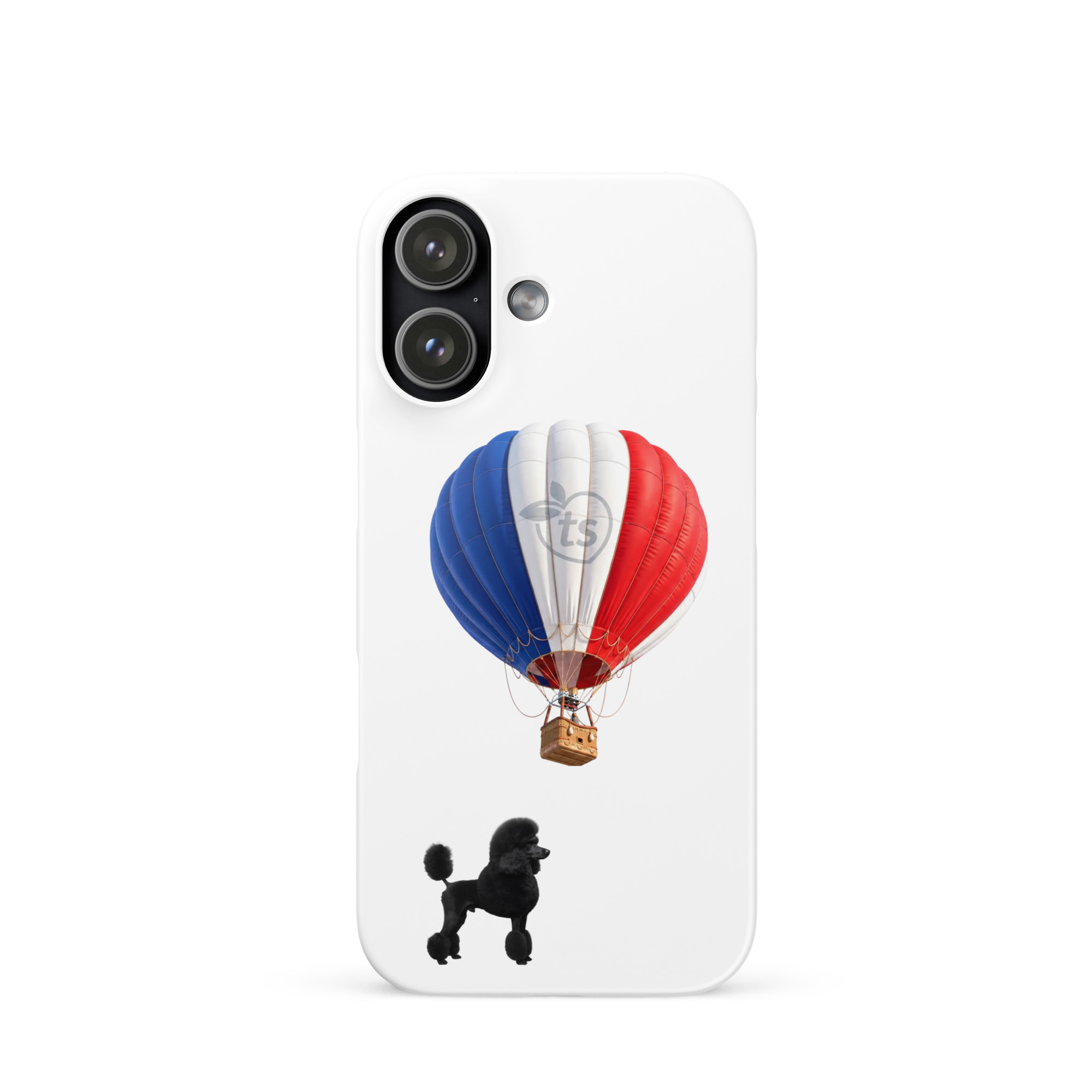 tsgabrielle® • Paris - Le Chien • Snap Case Compatible with iPhone® • White • Latest Models