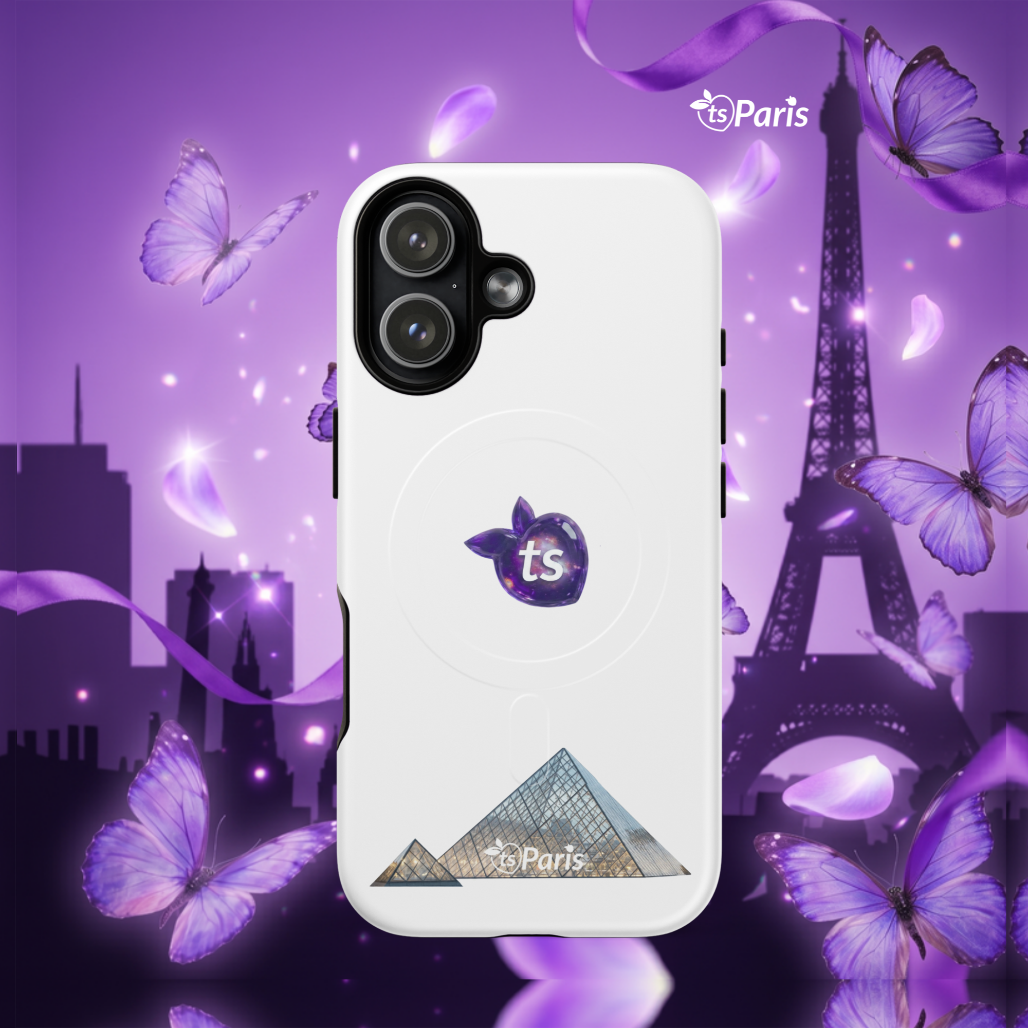 tsgabrielle® • Paris - The Louvre Pyramid • Tough Case • MagSafe® • Compatible with iPhone® • Latest Models - View 2