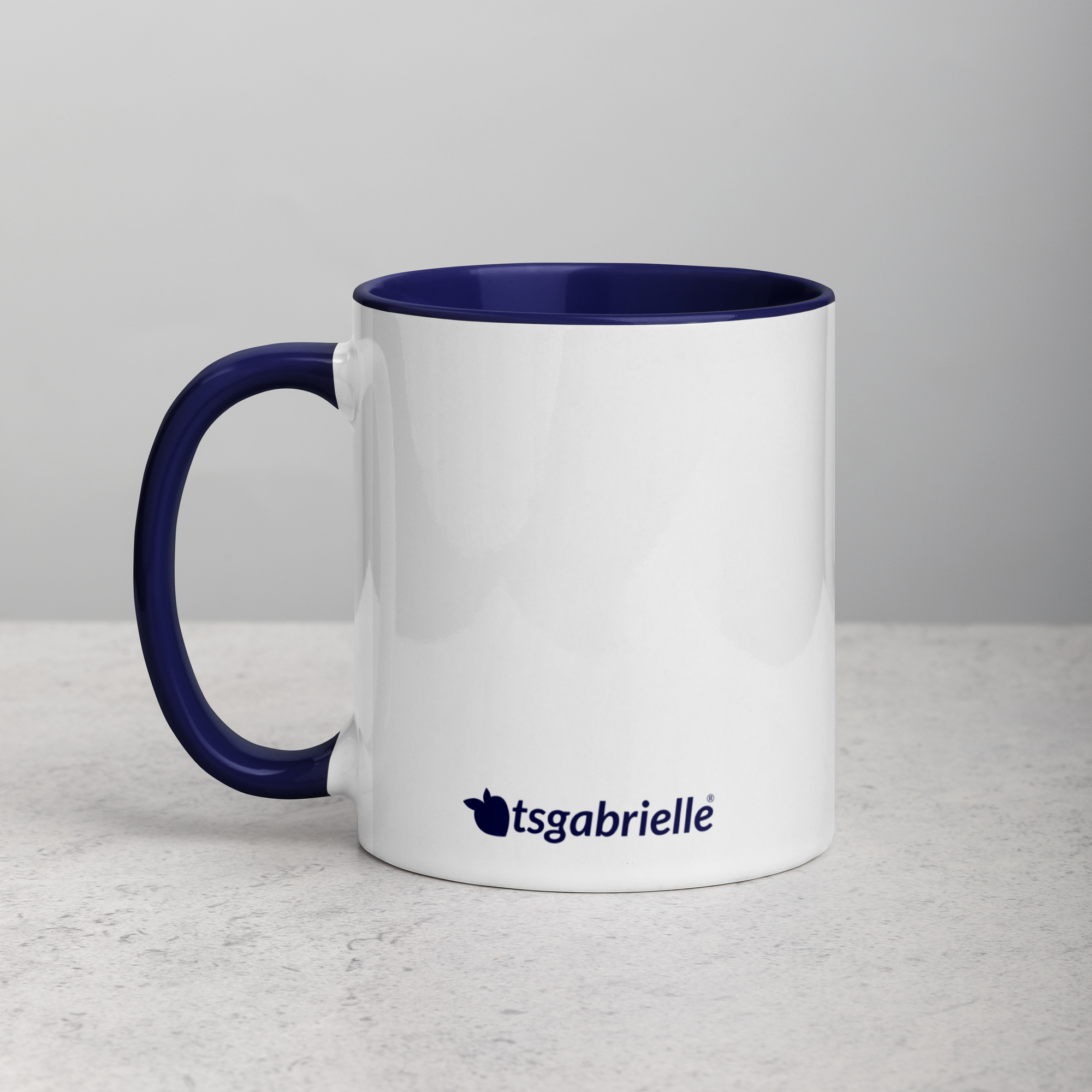 tsgabrielle® • Mug with Color Dark Blue Inside • Ceramic • 11 oz - View 4