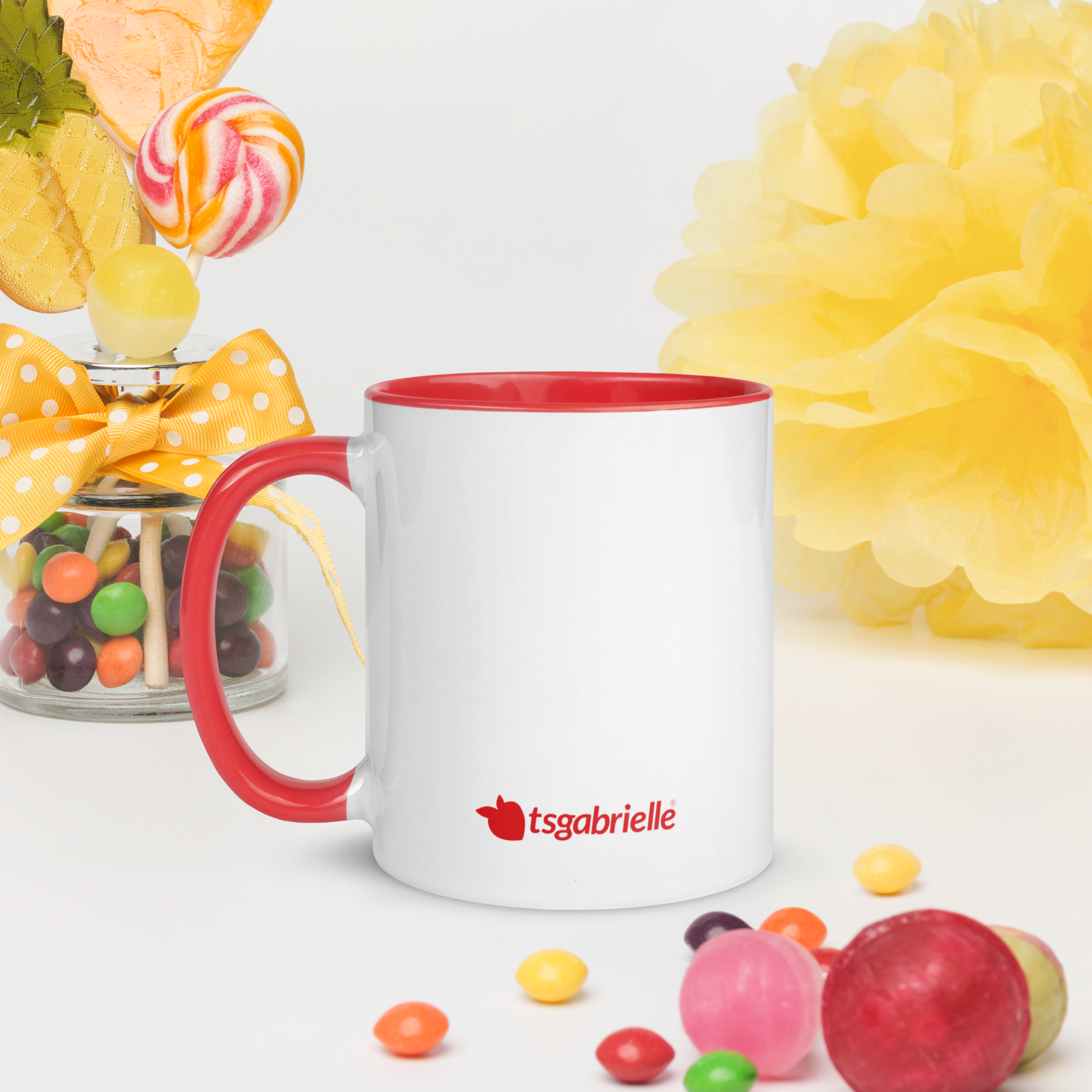 tsgabrielle® • Mug with Color Red Inside • Ceramic • 2 Sizes - View 10