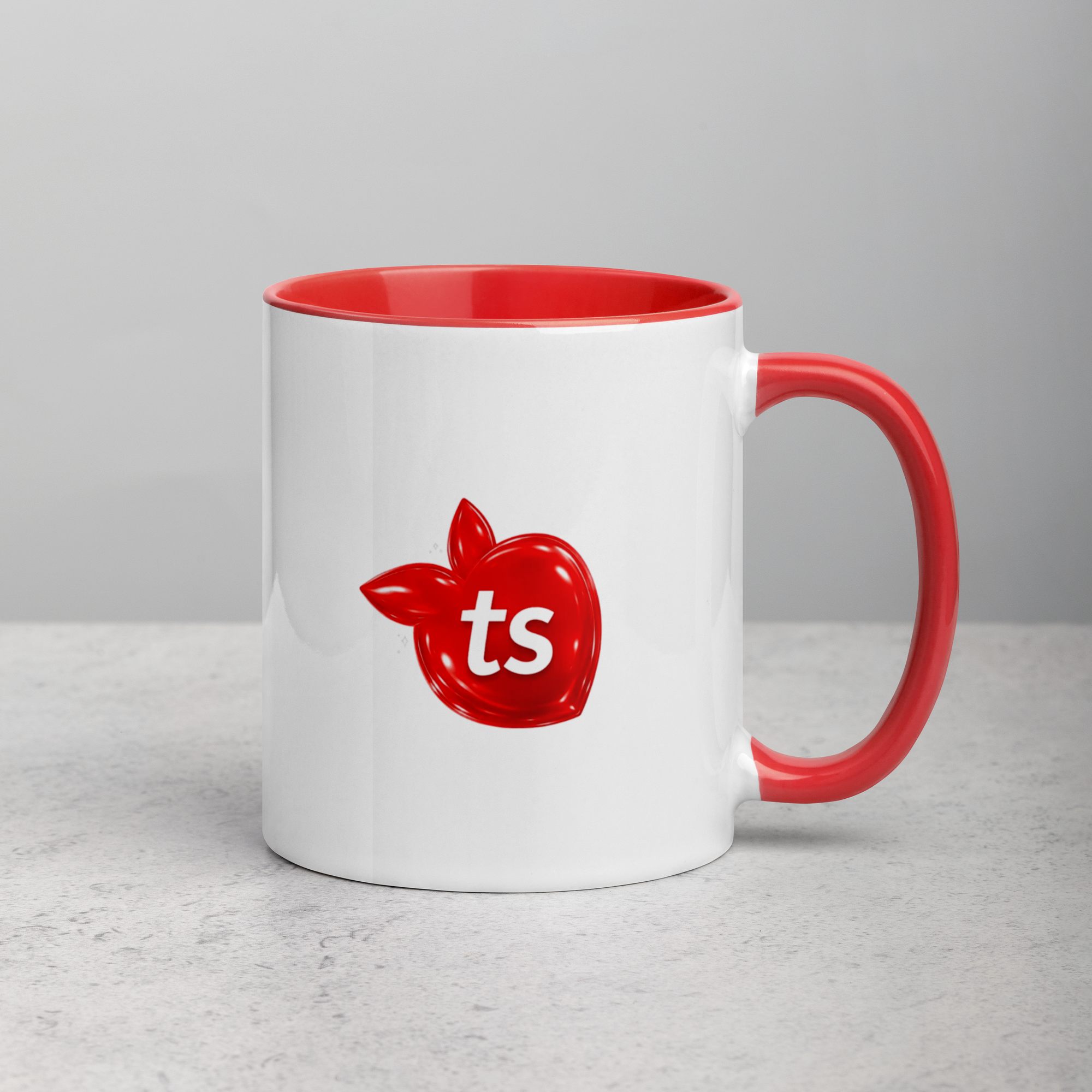 tsgabrielle® • Mug with Color Red Inside • Ceramic • 2 Sizes - View 5
