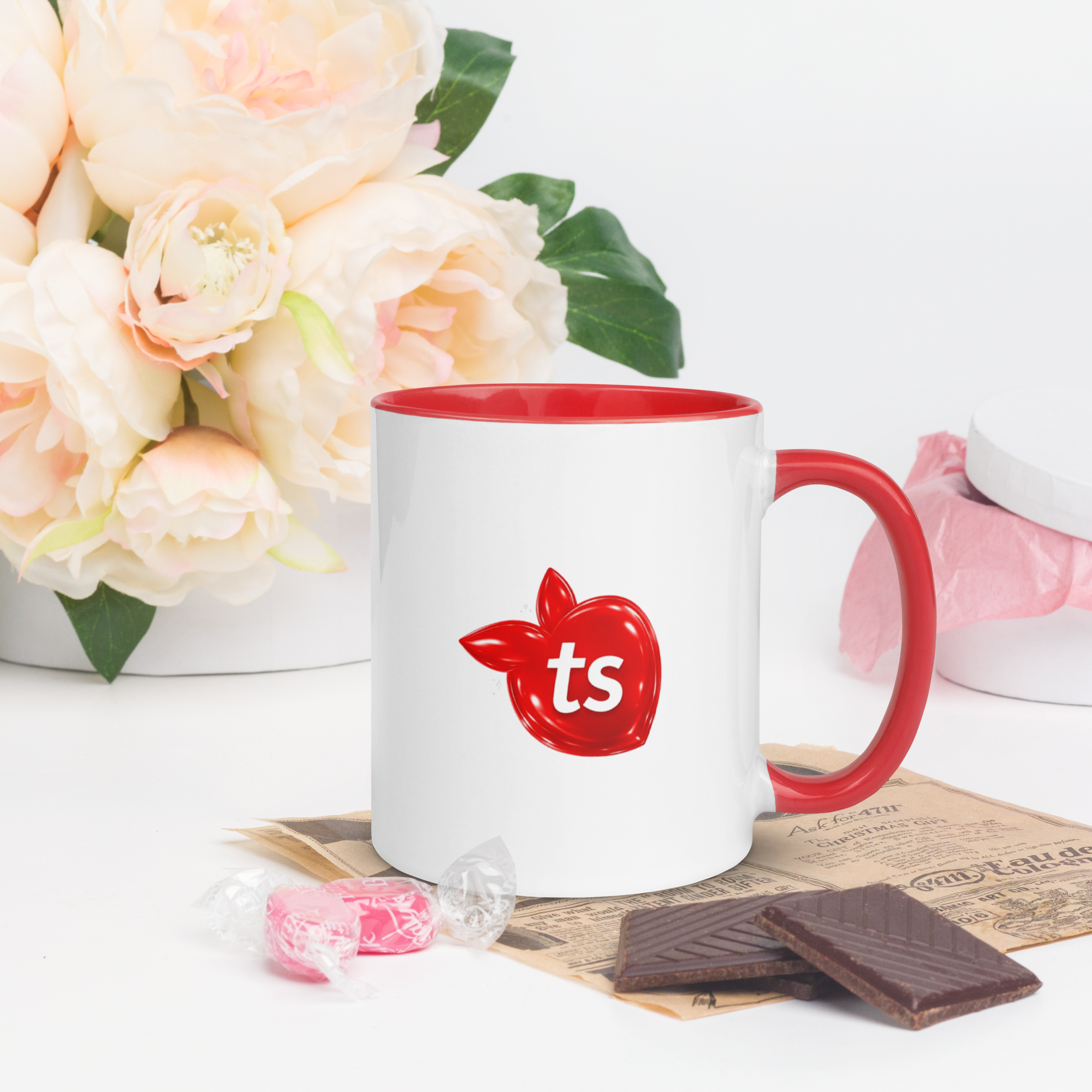 tsgabrielle® • Mug with Color Red Inside • Ceramic • 2 Sizes - View 7
