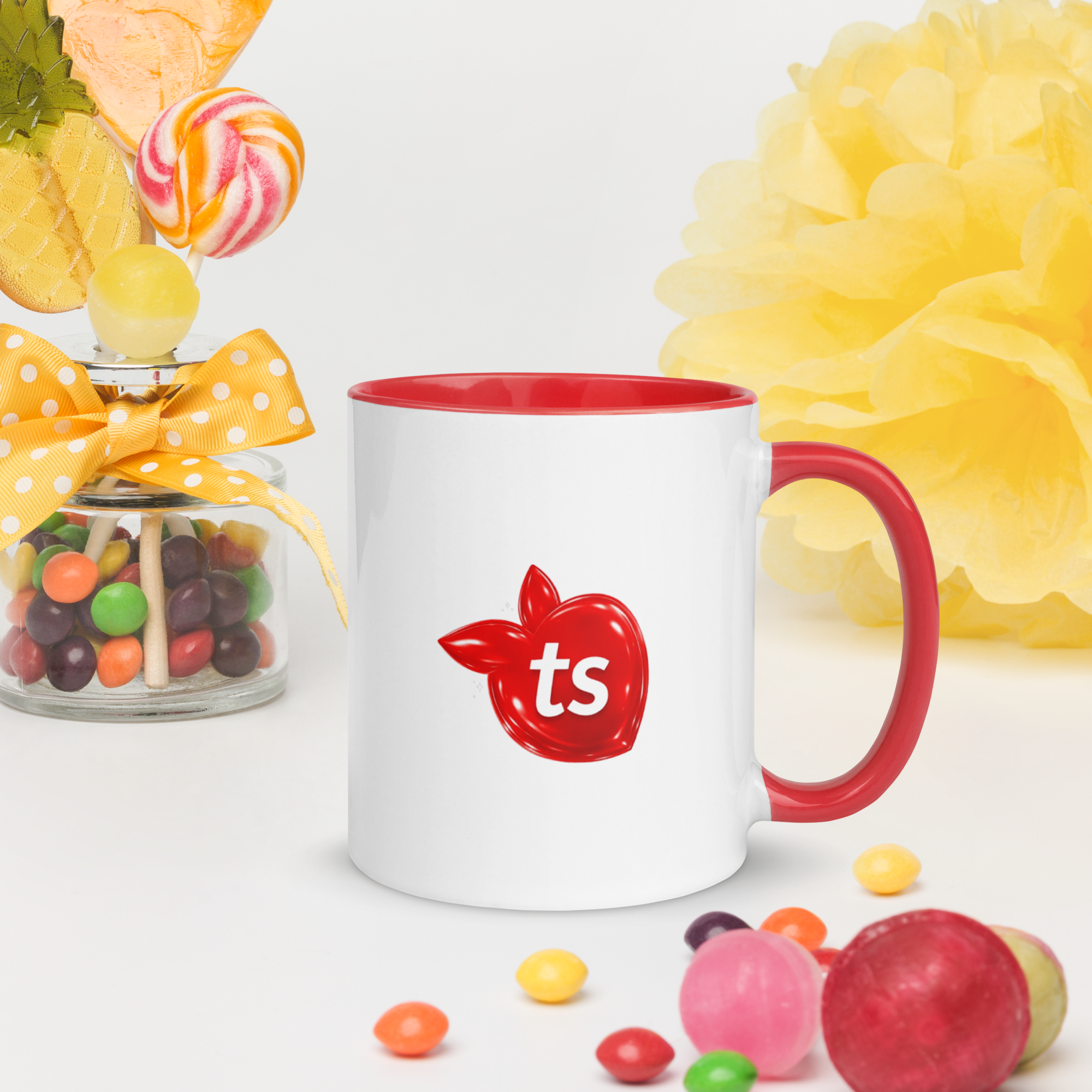tsgabrielle® • Mug with Color Red Inside • Ceramic • 2 Sizes - View 9