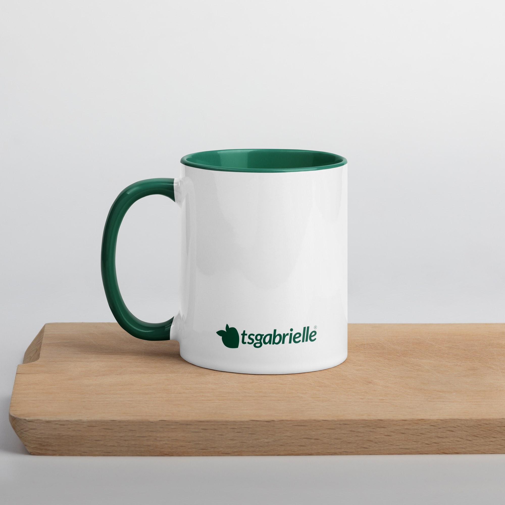 tsgabrielle® • Mug with Color Dark Green Inside • Ceramic • 2 Sizes - View 4