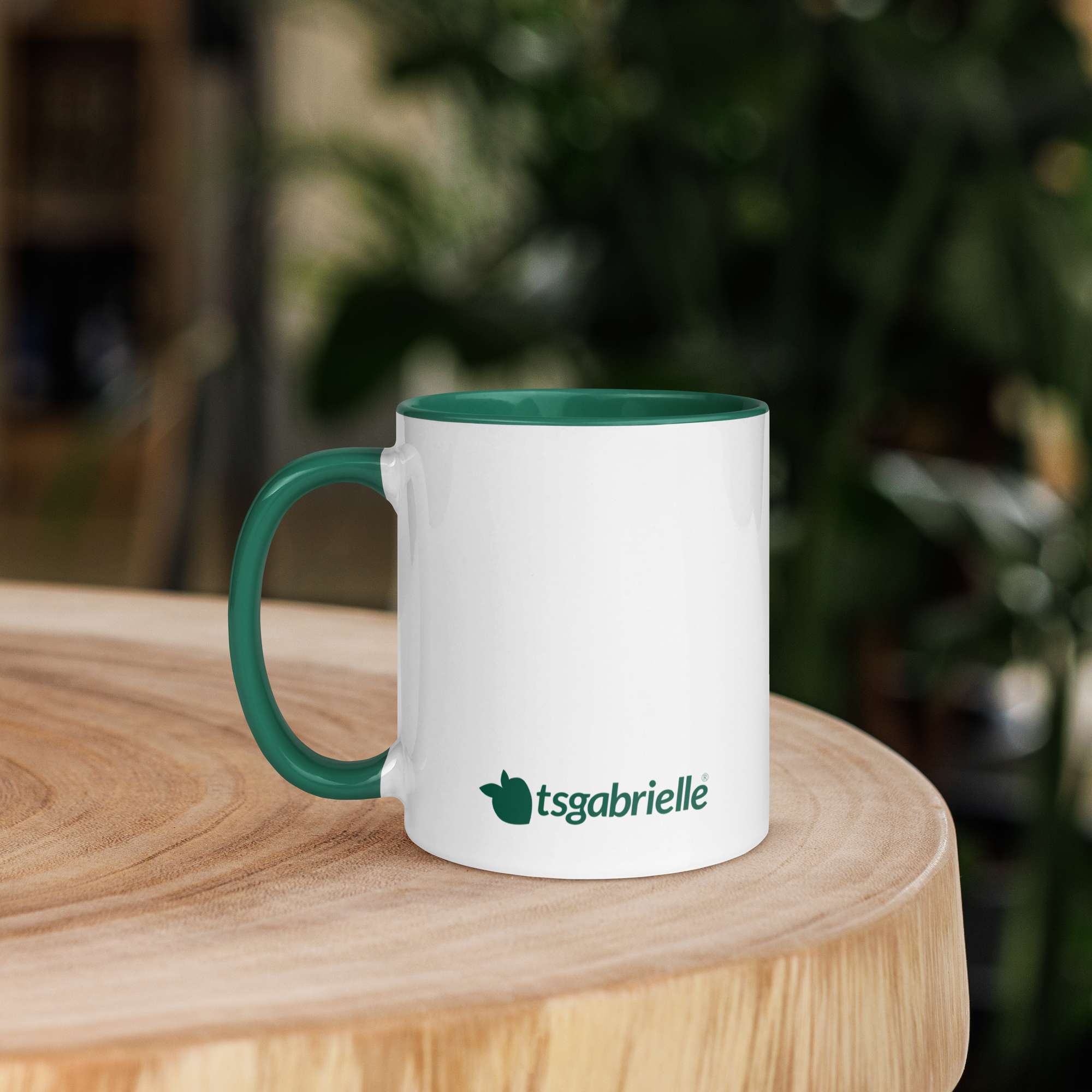 tsgabrielle® • Mug with Color Dark Green Inside • Ceramic • 2 Sizes - View 8