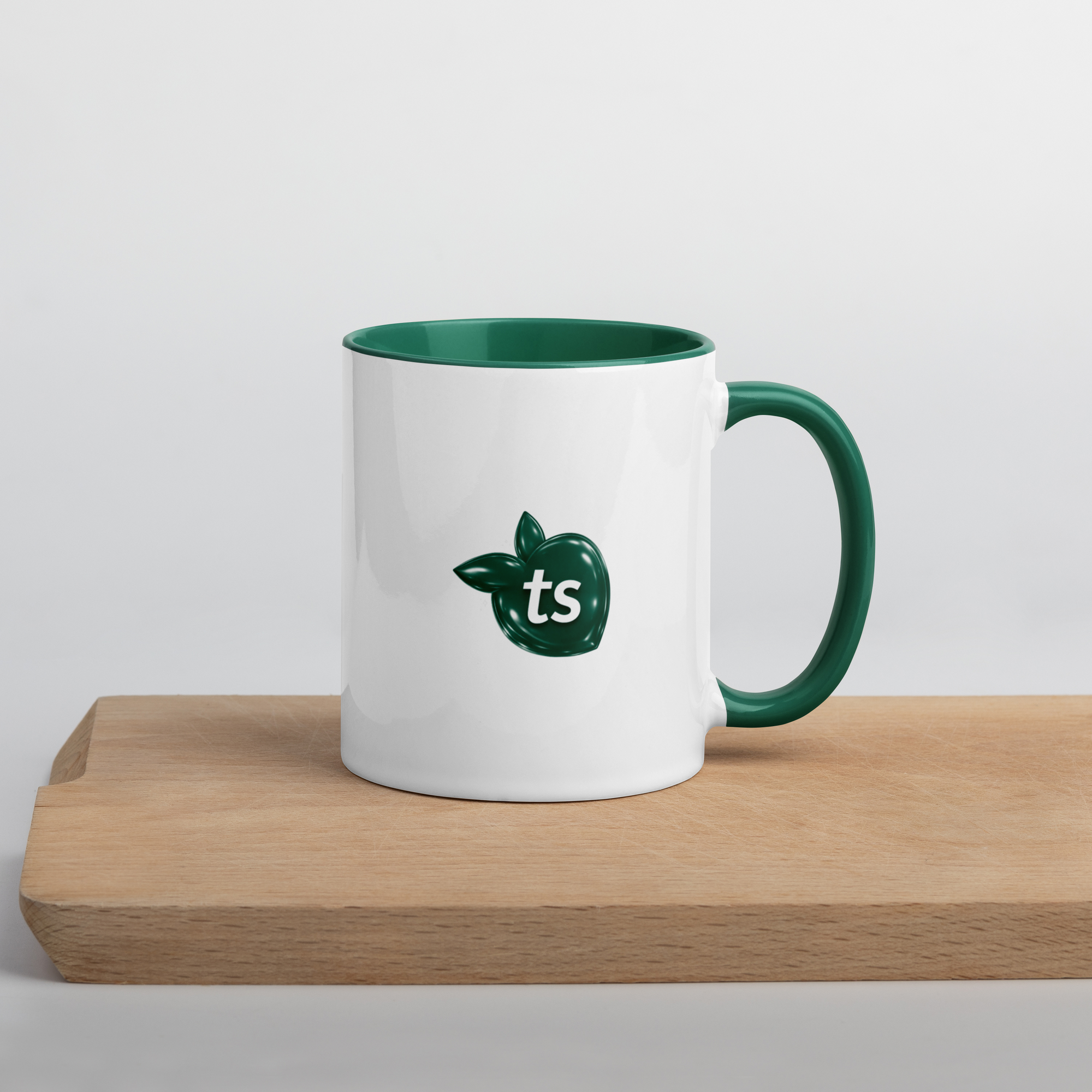 tsgabrielle® • Mug with Color Dark Green Inside • Ceramic • 2 Sizes - View 3