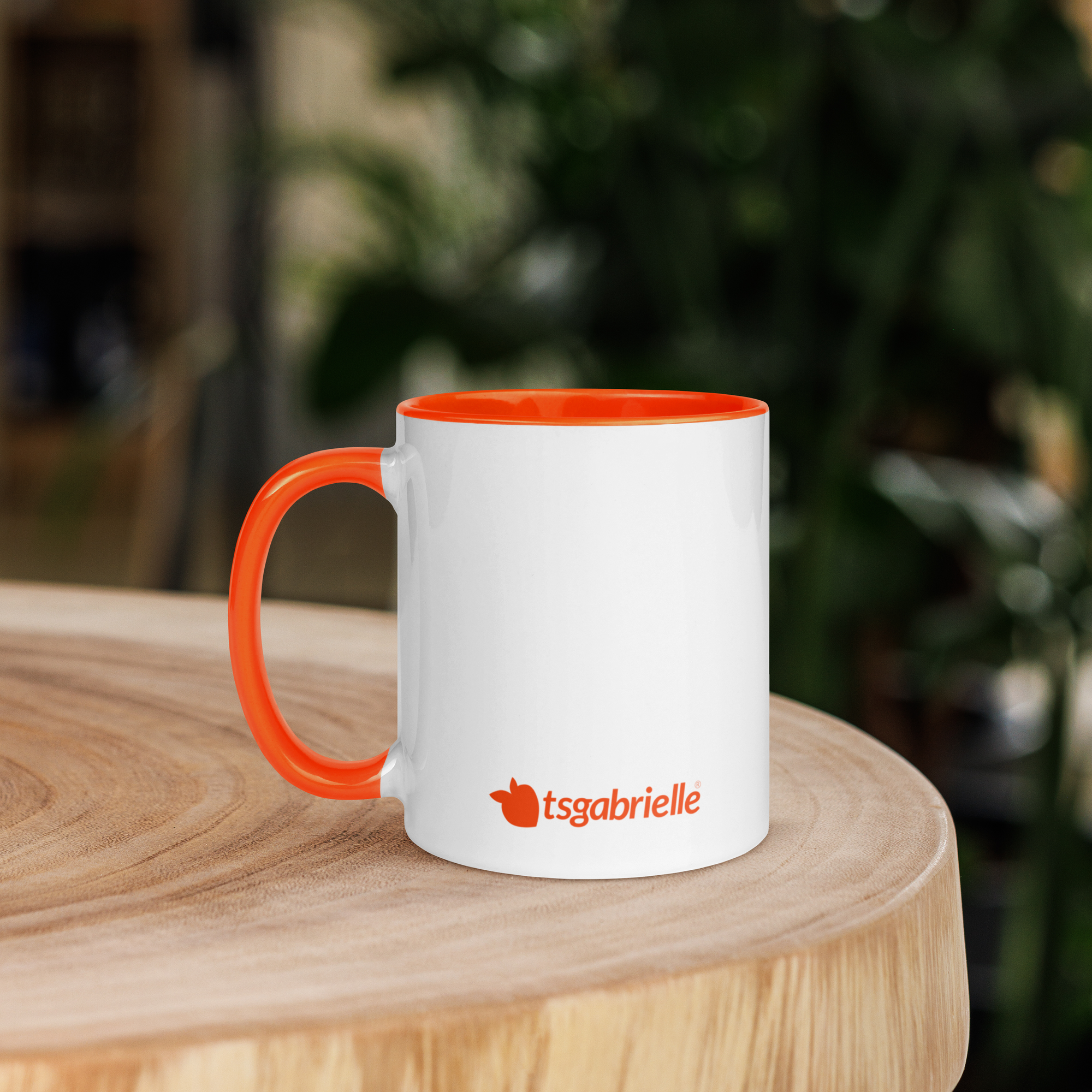 tsgabrielle® • Mug with Color Orange Inside • Ceramic • 11 oz - View 7