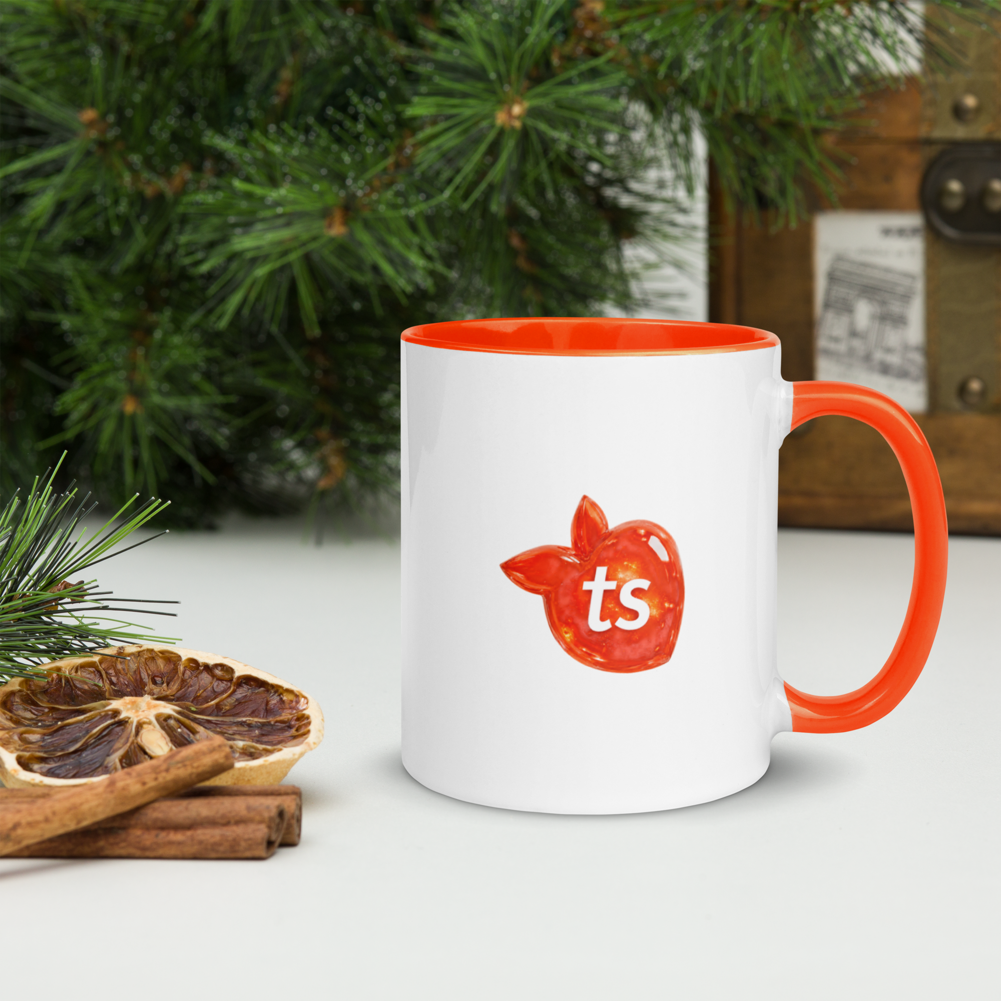 tsgabrielle® • Mug with Color Orange Inside • Ceramic • 11 oz - View 10