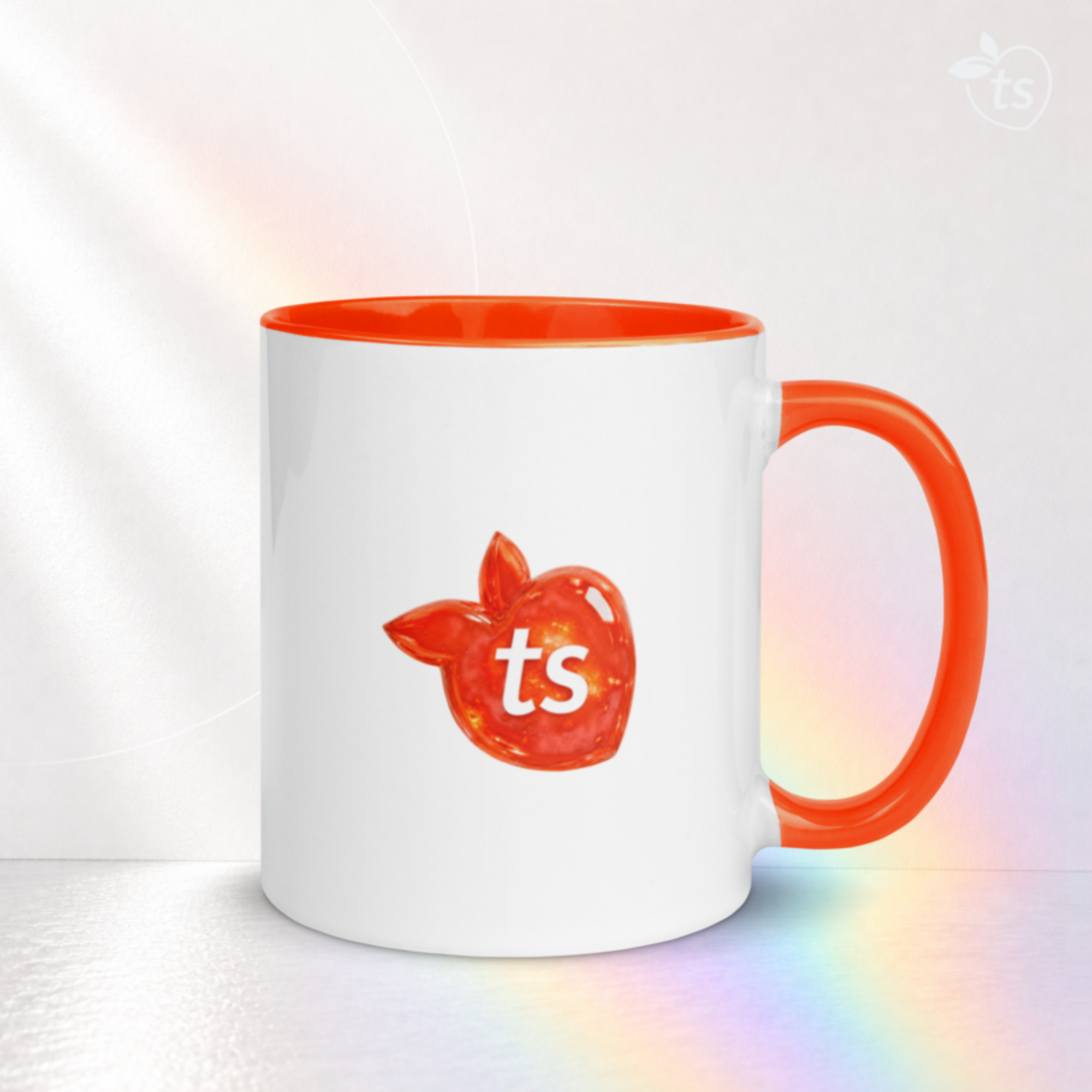 tsgabrielle® • Mug with Color Orange Inside • Ceramic • 11 oz - View 13