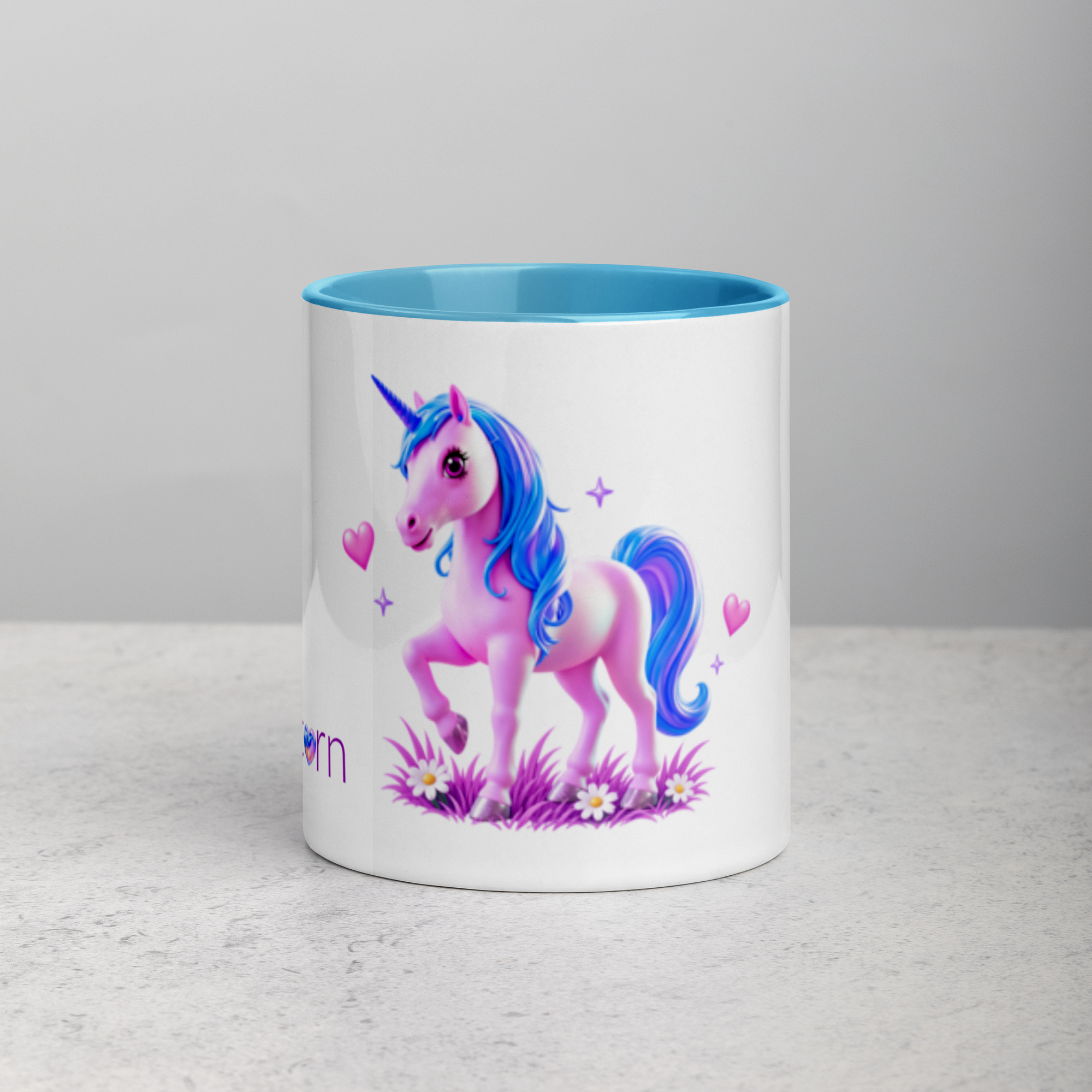 tsgabrielle® • Mug with Color Inside • Unicorn - Seraphina • Ceramic • 2 Sizes - View 2
